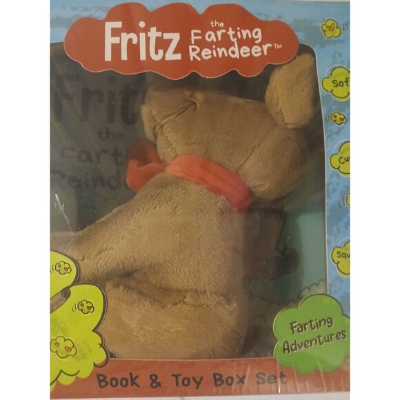 Fritz the Farting Reindeer Book With Plush Toy Interactive New Sealed - Picture 3 of 5